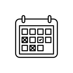 Appointment Schedule icon in vector. logotype