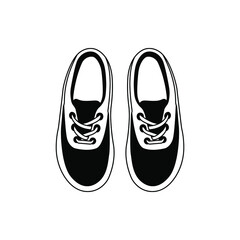 Sneaker, shoe, footwear icon design isolated on white background. Vector illustration