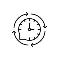 All Day Service icon in vector. logotype