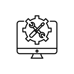 Technical Support icon in vector. logotype