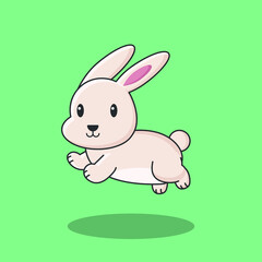 rabbit bunny cartoon egg easter cute background vector poster animal sale pet icon character drawing
