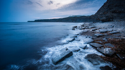 Dorset Kimmeridge Bay Seascape, British Winter