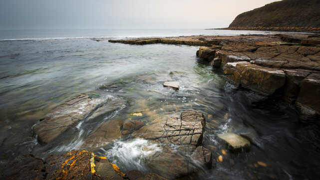 Dorset Kimmeridge Bay Seascape, British Winter