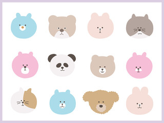 かわいい動物のアイコン