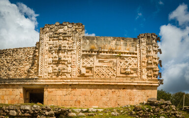 Chaac, god of rain in the Mayan ruins of Uxmal, Mexico.