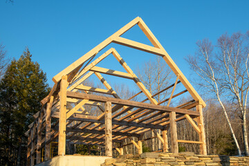 Timber Frame  Barn Construction