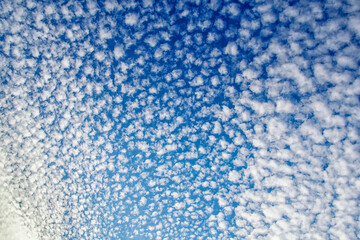 beautiful clouds against the blue sky