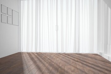 Modern interior design. 3D illustration