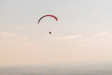 paragliding outdoor on-mountain in nature