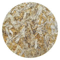 Texture of OSB panel board made of wood shavings, old pressed wood planks