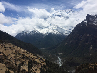 Fototapeta premium Amazing mountains landscape, high mountains, freedom 
