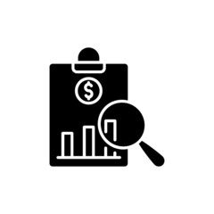 Cost Report icon in vector. logotype
