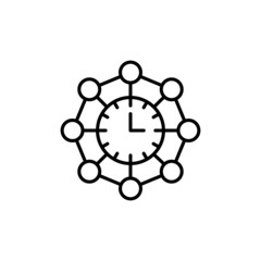 Time Zone icon in vector. logotype