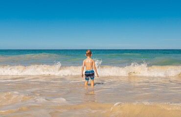 child on the beach
