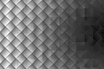A gray illustration of squares created by a computer