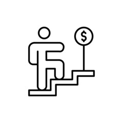 Fototapeta premium Business Growth icon in vector. logotype