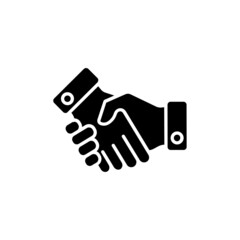 Hand Shake icon in vector. logotype