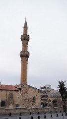 Fototapeta na wymiar Minaret of Historical Mosque in Gaziantep City