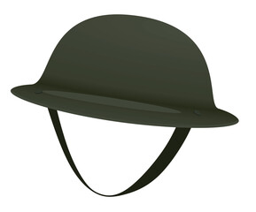 Military camouflage helmet. vector illustration
