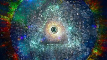 The eye of creator. 3D rendering