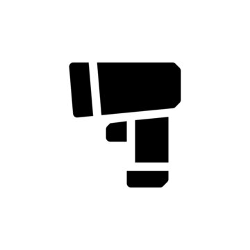 barcode reader vector icon. computer component icon solid style. perfect use for logo, presentation, website, and more. simple modern icon design solid style