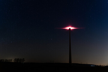 gwiazdy , noc, polska, wiatraki © Daniel Folek