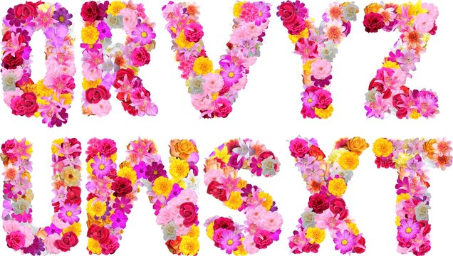 floral font