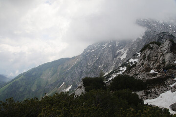 Kehlstein mountain in may, the Bayern Alps, Germany