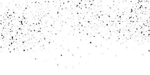 Silver glitter confetti on a white background. Illustration of a drop of shiny particles.