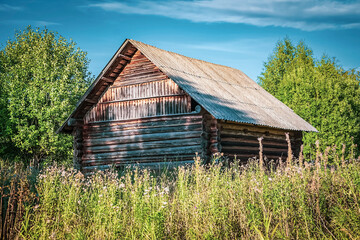 Obraz premium houses in a ruined village
