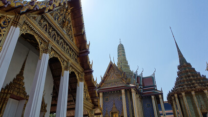 Temple of the Emerald Buddha - Wat Phra Si Rattana Satsadaram/Wat Phra Kaew in Bangkok, Thailand