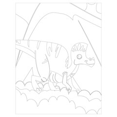 Dinosaur coloring pages for kids