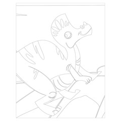 Dinosaur coloring pages for kids