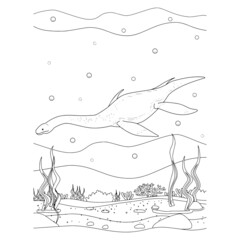 Obraz premium Dinosaur coloring pages