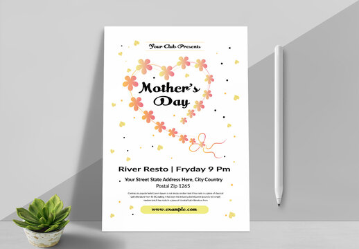 Happy Mothers Day Flyer Layout