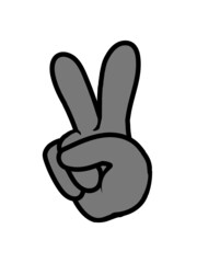 Peace Hand Zeichen 