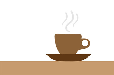 tazzina, caffè, fumante