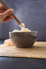 Gluten free Japanese food. Shirataki konjac noodles