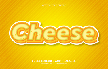 editable text effect, Cheese style