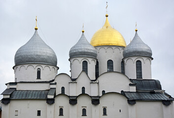 Cupola of the St. Sofia cathedral in Veliky Novgorod