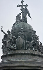 Detail of Monument to the Millennium of Russia in Veliky Novgorod (Novgorod the Great), Russia