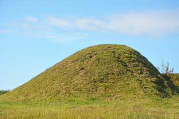 Naklejka premium Burial mound- the place, as a legend says, where is the Prophetic Oleg Funeral