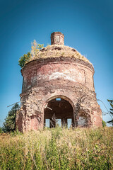 an abandoned Orthodox church