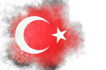 Turkey, Turkish Flag, Watercolor Work