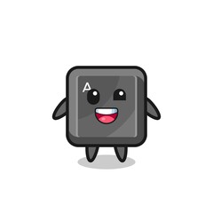 illustration of an keyboard button character with awkward poses