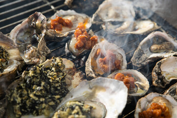Ostiones al carbon 