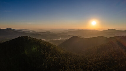 Atardecer desde el drone