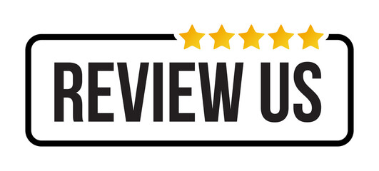Review us! Customer Feedback Ranking System. Classic Rating Concept.