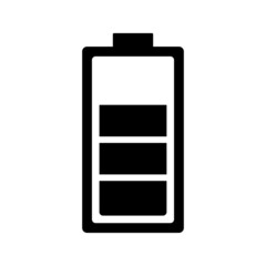 Battery Icon Vector Illustration. Flat Style Vector Illustration
