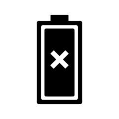 Battery Icon Vector Illustration. Flat Style Vector Illustration